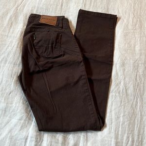 Brown Pierre Cardin Straight Leg Pant